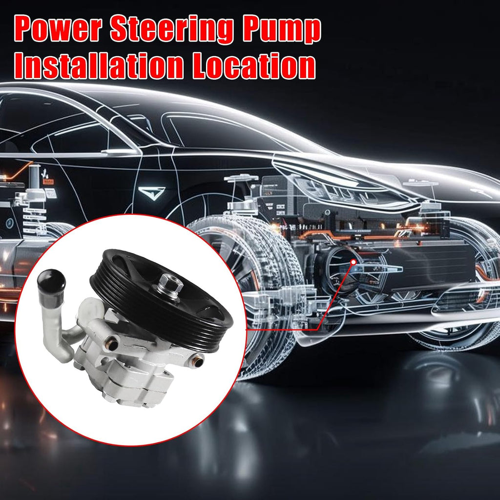 21-5370 Power Steering Pump with Pulley Fit for Ford Escape 3.0L V6