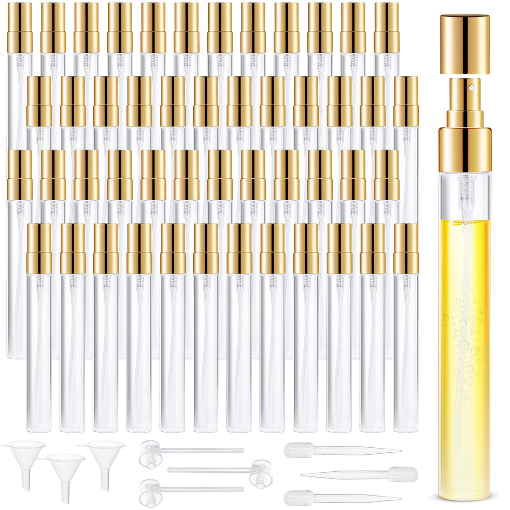 Mini Glass Spray Bottle 50pcs 10ml Clear Perfume Spray Bottle Empty