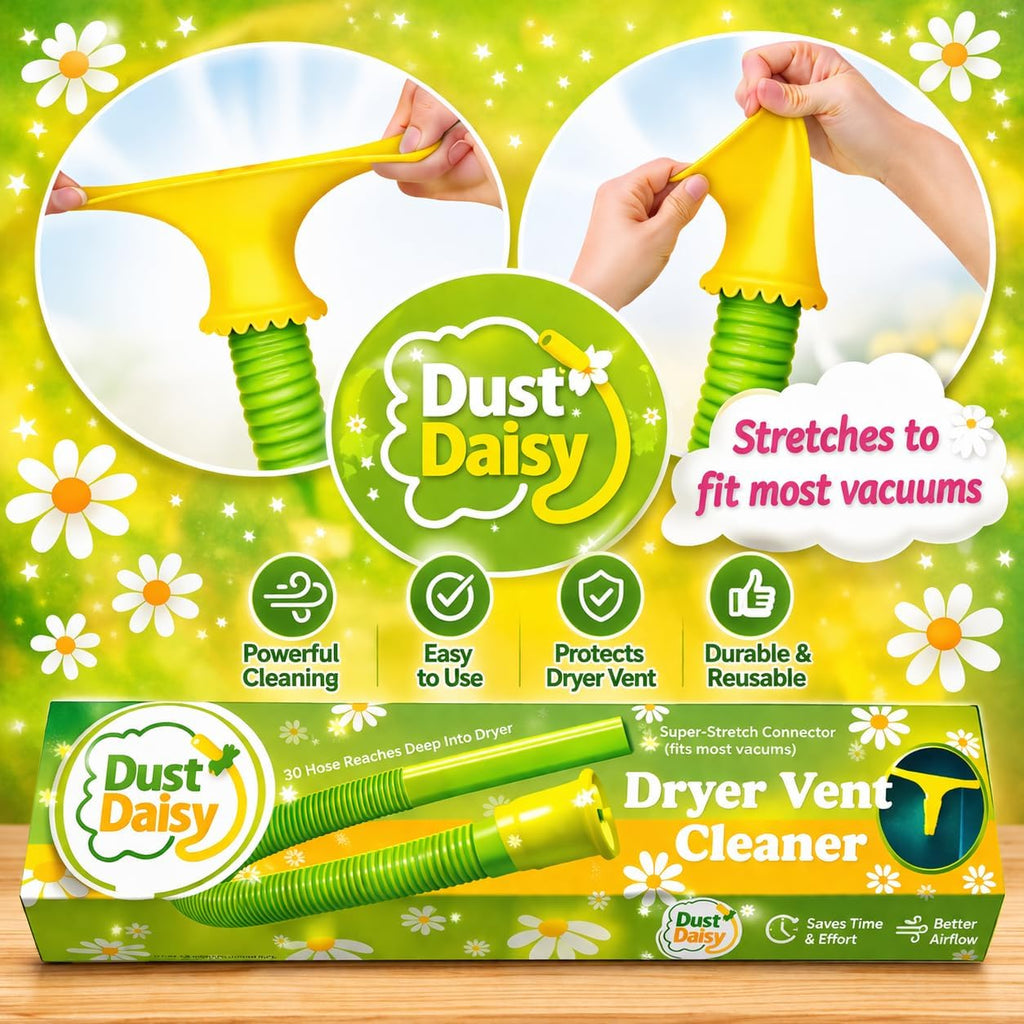 Dust Daisy Slip-On Dryer Vent Cleaner Kit, 30" Long