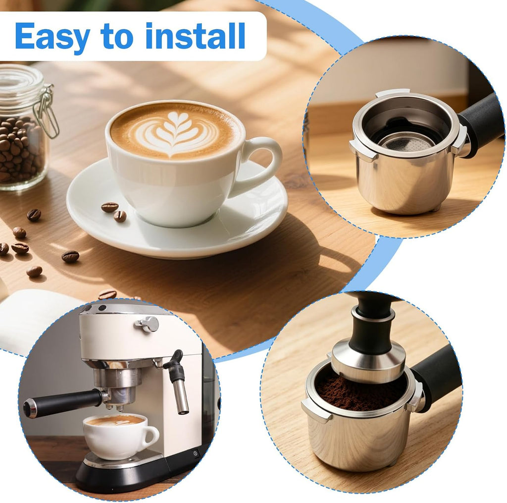 2-Cup Easy Clean Filter 5513281001_SML for DeLonghi Espresso Machines