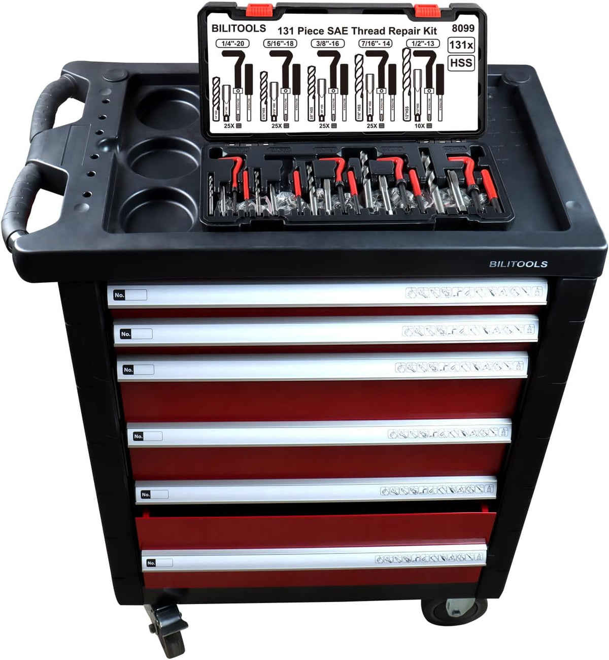 BILITOOLS Helicoil Thread Repair Kit SAE