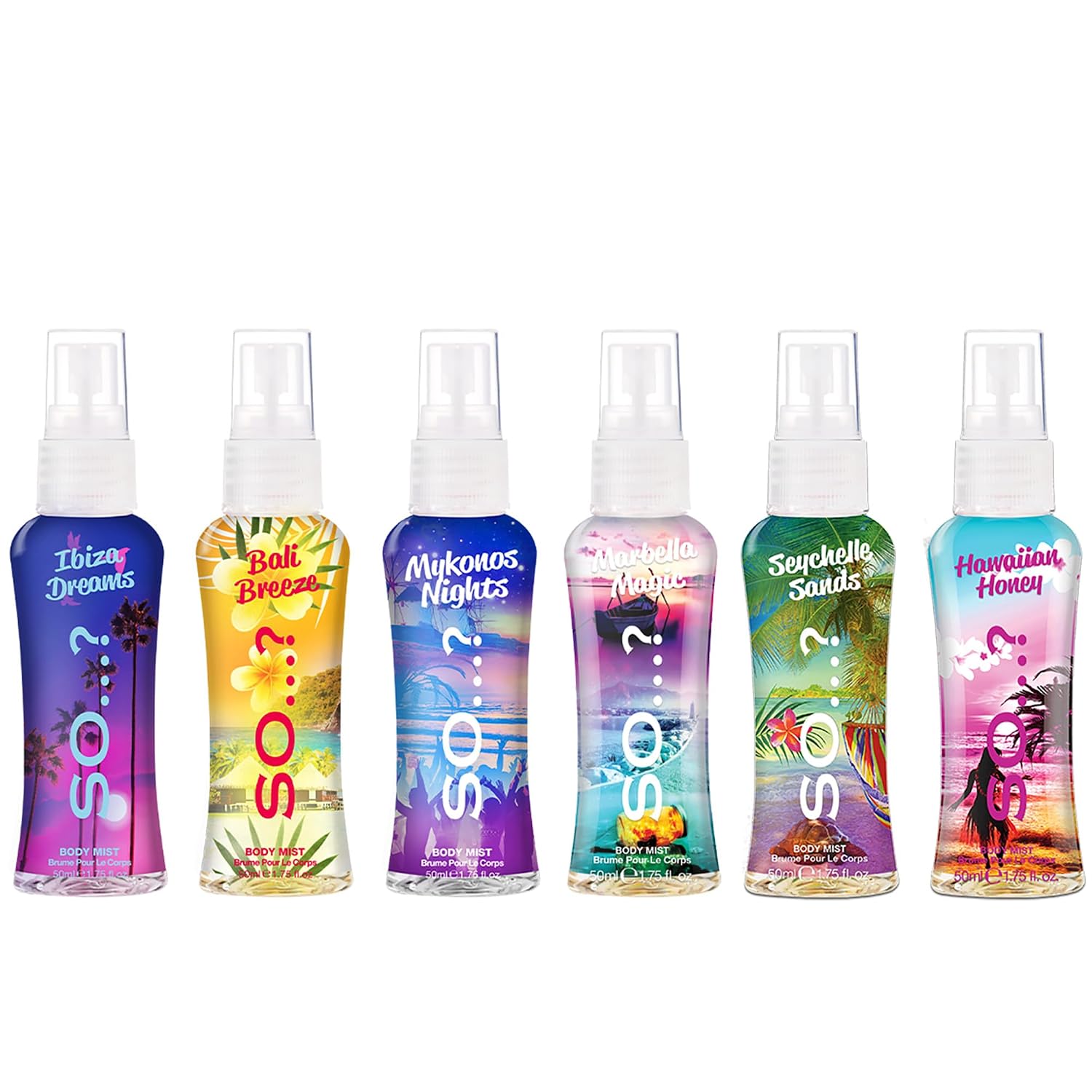 Escapes Body Mist Set - Perfumes for Women - Everyday Body Spray for Women - Vegan, Cruelty Free Fragrances - Travel