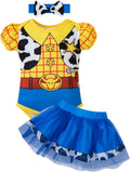 Baby Girl Halloween Cowboy Costume Romper Outfits Skirt Set | newborn toddler girls birthday set cowboy costume with