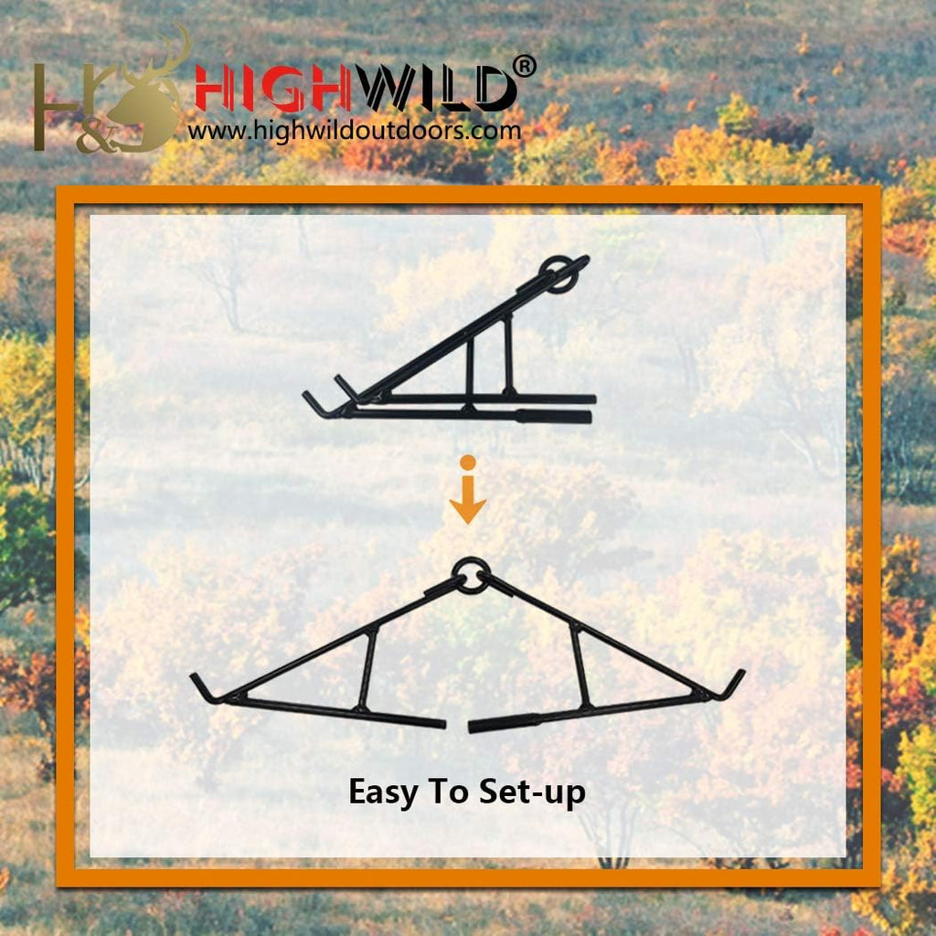 Game Hanging Gambrel & Hoist Kit with Pulleys & Rope - 700 lbs - 3 Pack
