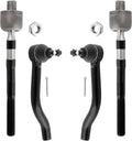 BOXI 4pcs Front Inner & Outer Tie Rod Ends Replacement for Nissan Altima 2007 2008 2009 2010 2011 2012 | EV800356 ES800357 ES800358