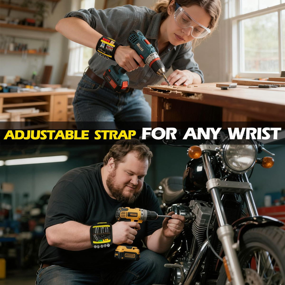 Magnetic Wristband for Tools, Gift for Men Stocking Stuffers