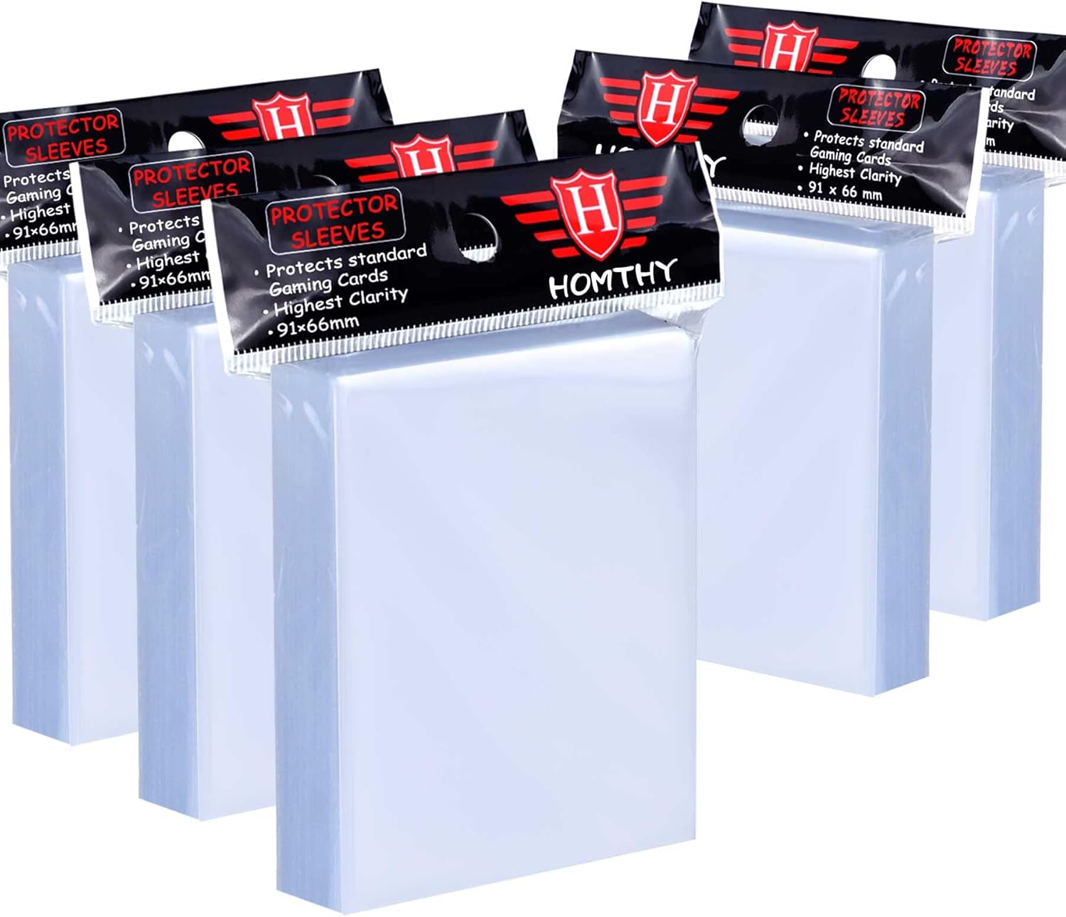 500 Counts Card Sleeves for Trading Cards, Soft Penny Card Sleeves Clear Plastic Card Protectors Fit for Baseball