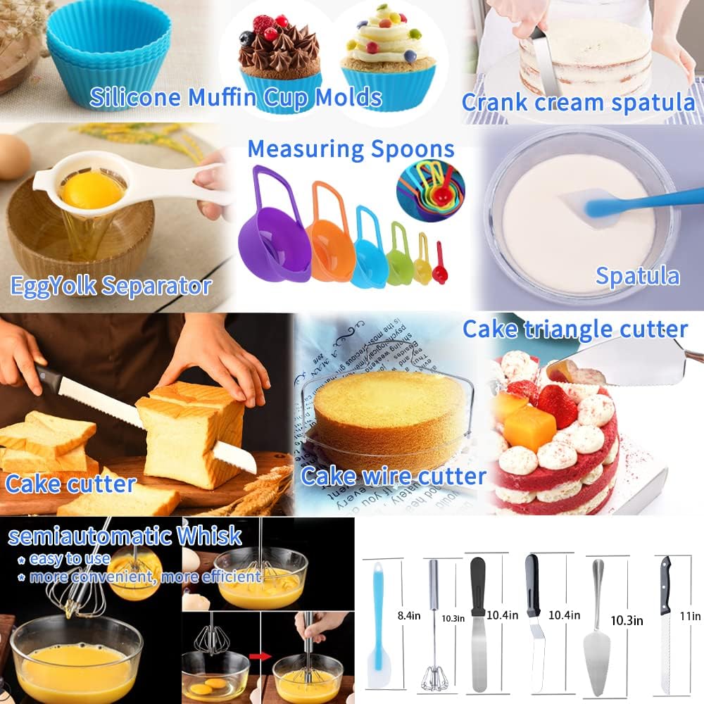 Cake Decorating Kit 739 with Cake Stand Springform Pan Baking Supplies