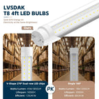 T8 Led Bulbs 4 Foot, 5000K 45W 5850LM 24-Pack