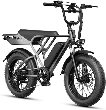 RetroVolt Electric Bike, 70-Mile Range, 2000W Peak, Fat Tire
