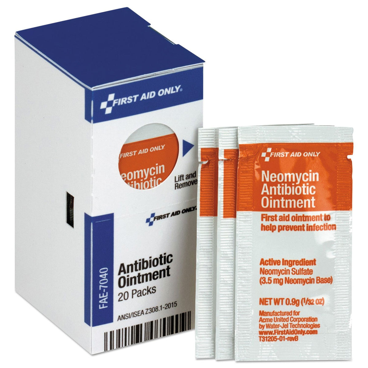 FAE-7040 SmartCompliance Refill Antibiotic Ointment Packets, 20 Count