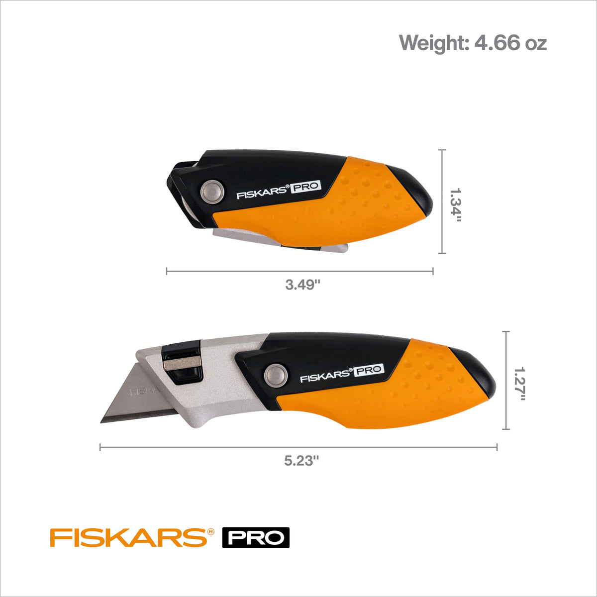 Pro Compact Folding Utility Knife, Dual-Lock, 3.5" Folded Size