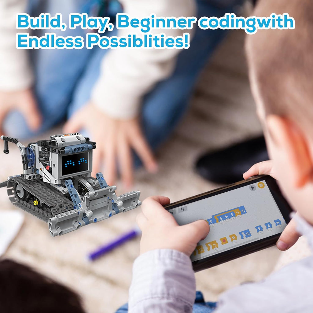 Robot Building Kit with APP/Remote Control STEM Gifts for Boys Age 8-16,Technic Coding Robotic Toys for Kids