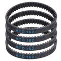 uxcell 4pcs HTD-3M Rubber Timing Belt 54 Teeth, 162mm Pitch Length x 6mm Width x 2.4mm Height, Closed Loop Pulley Timing Belt
