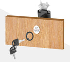 2 Pack Drawer Lock with Keys, Keyed Different Alloy Steel Desktop Lock with 7/8" Length 3/4" Dia Cylinder Cam Cabinet