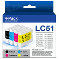 LC51 Ink Cartridges Compatible for Brother MFC-240C MFC-440CN