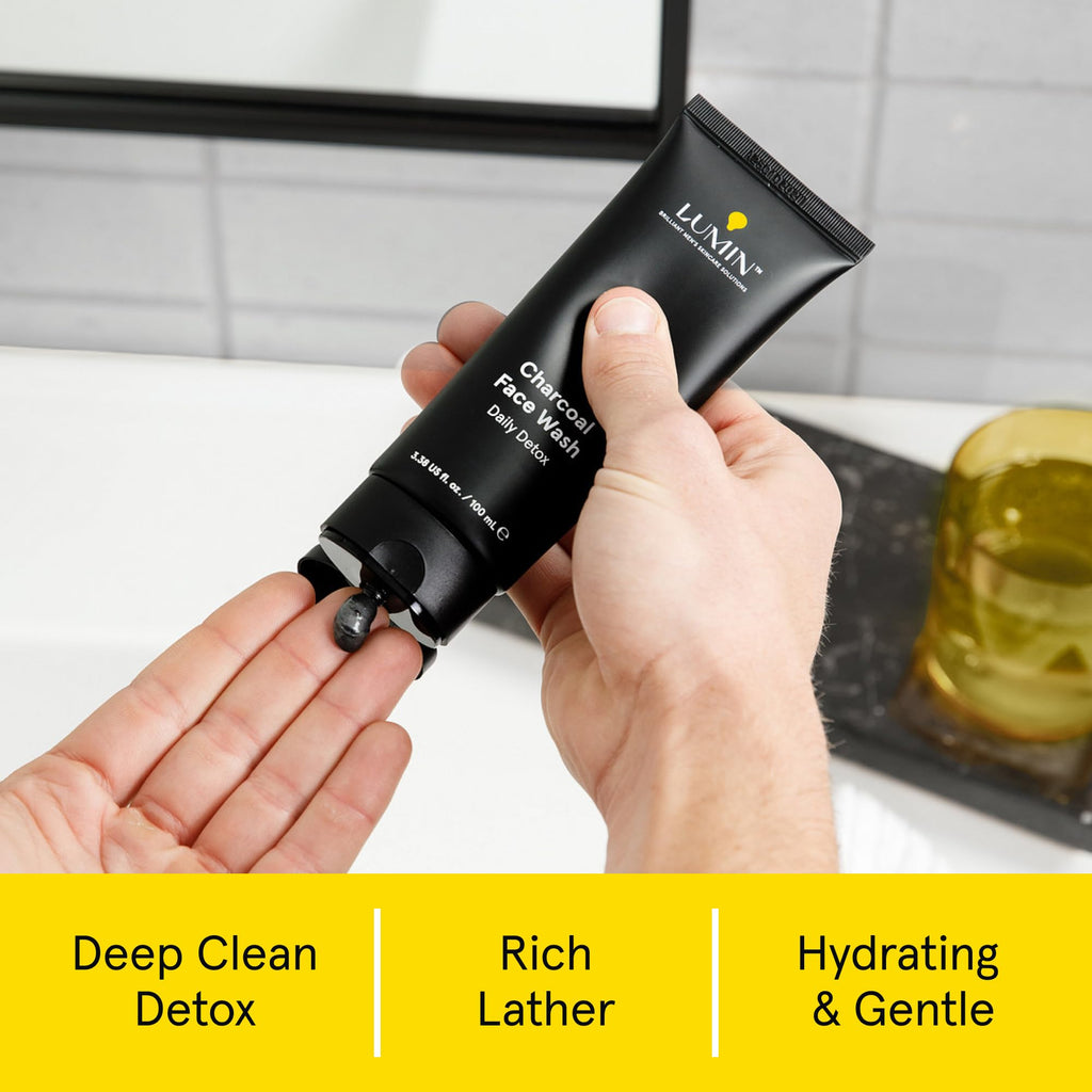 Charcoal Face Wash for Men | Daily Detox & Pore Cleansing | 3.4oz