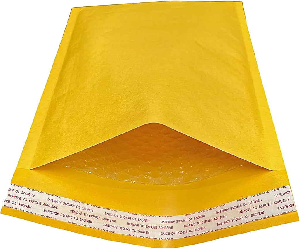 Kraft Bubble Mailers – Bulk Padded Self-Seal #2 Envelopes (8.5" x 12") - Bubble Lined Shipping Envelopes - Industrial