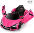 Licensed Lamborghini Car for Kids to Drive with Scissor Door,Toddler Ride on Toys with Remote Control,12V Battery Car