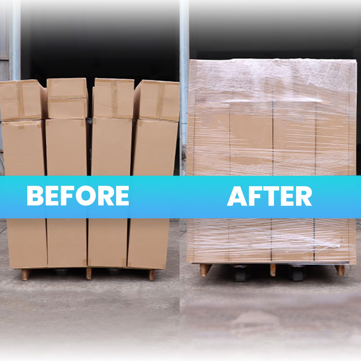 Stretch Wrap Film with Handles 15" x 760Ft Shrink Wrap
