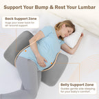 30° Adjustable Pregnancy Pillow for Side Sleeping