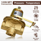 110192 FB-38 1/2'' Pressure Reducing Valve For Hot Water Boiler System
