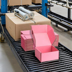 Pink Shipping Boxes 6x6x3 Inches, 20 Pack