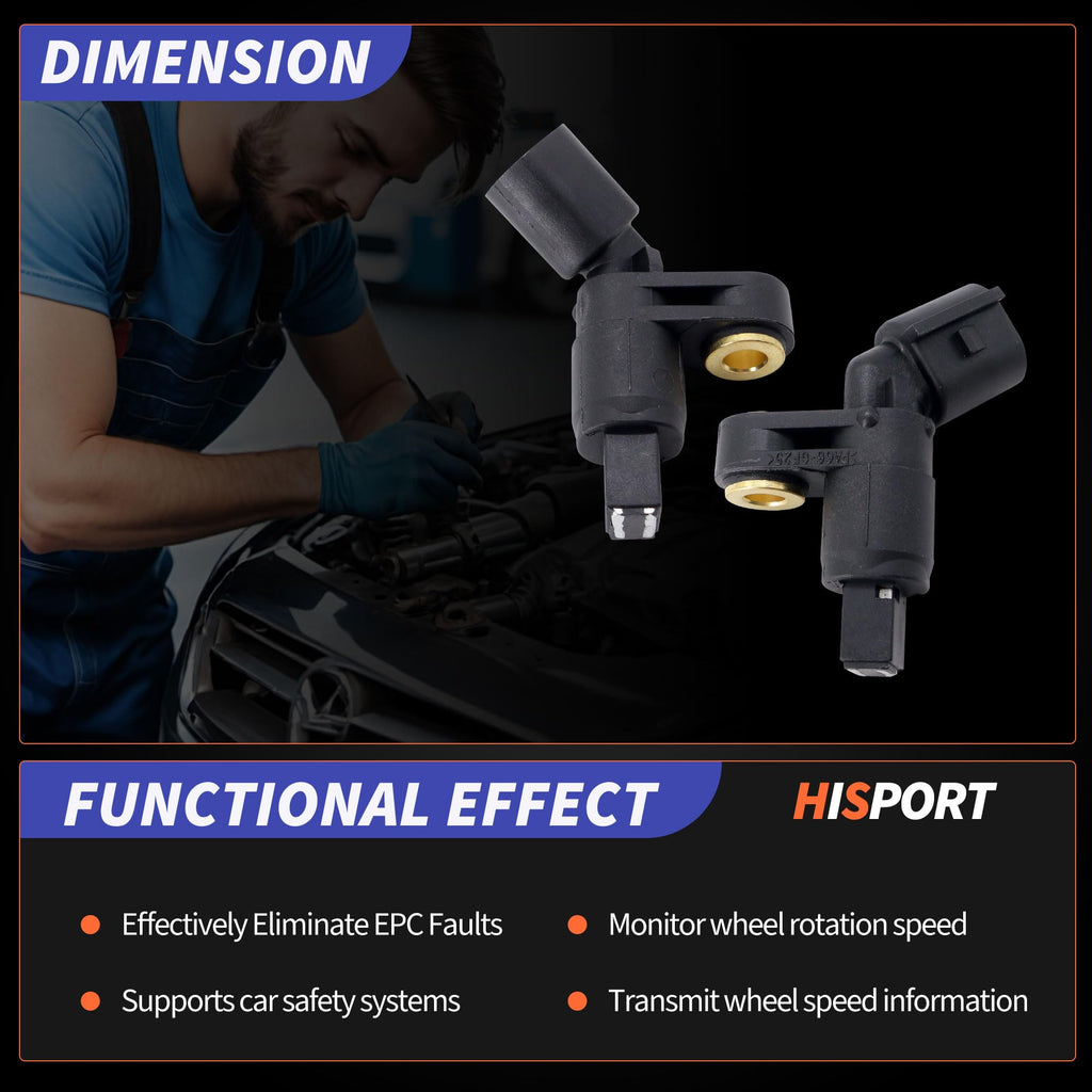 HiSport ABS Wheel Speed Sensor for VW Golf Jetta Beetle Audi TT
