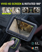 Anykit 210° Two-Way Articulating Borescope, 0.22in Slim Probe Endoscope
