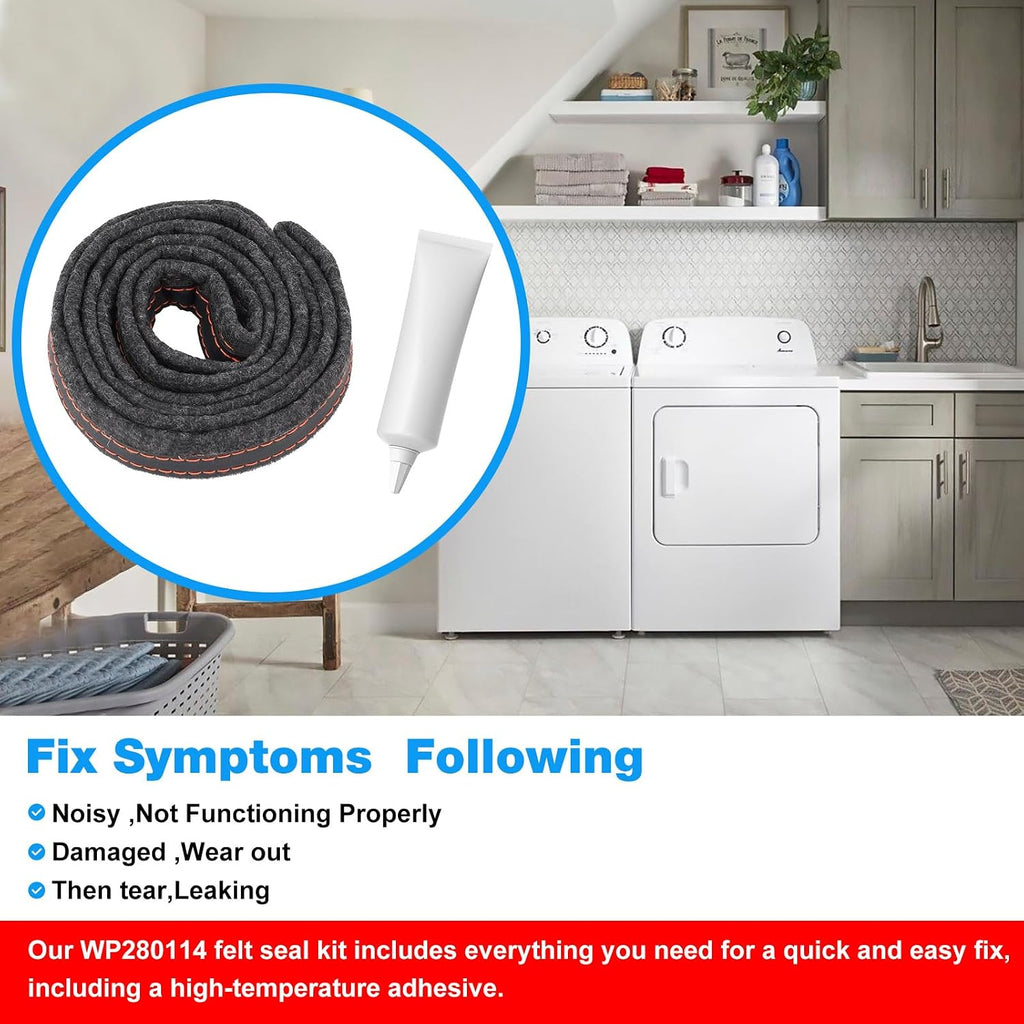 280114 -WP280114 Replacement Whirlpool Dryer Drum Felt Seal