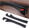 Car Seat Gap Filler 2 Pack, Universal Fit PU Leather Car Seat Gap Plug to Fill The Gap Between Seat and Console, Car