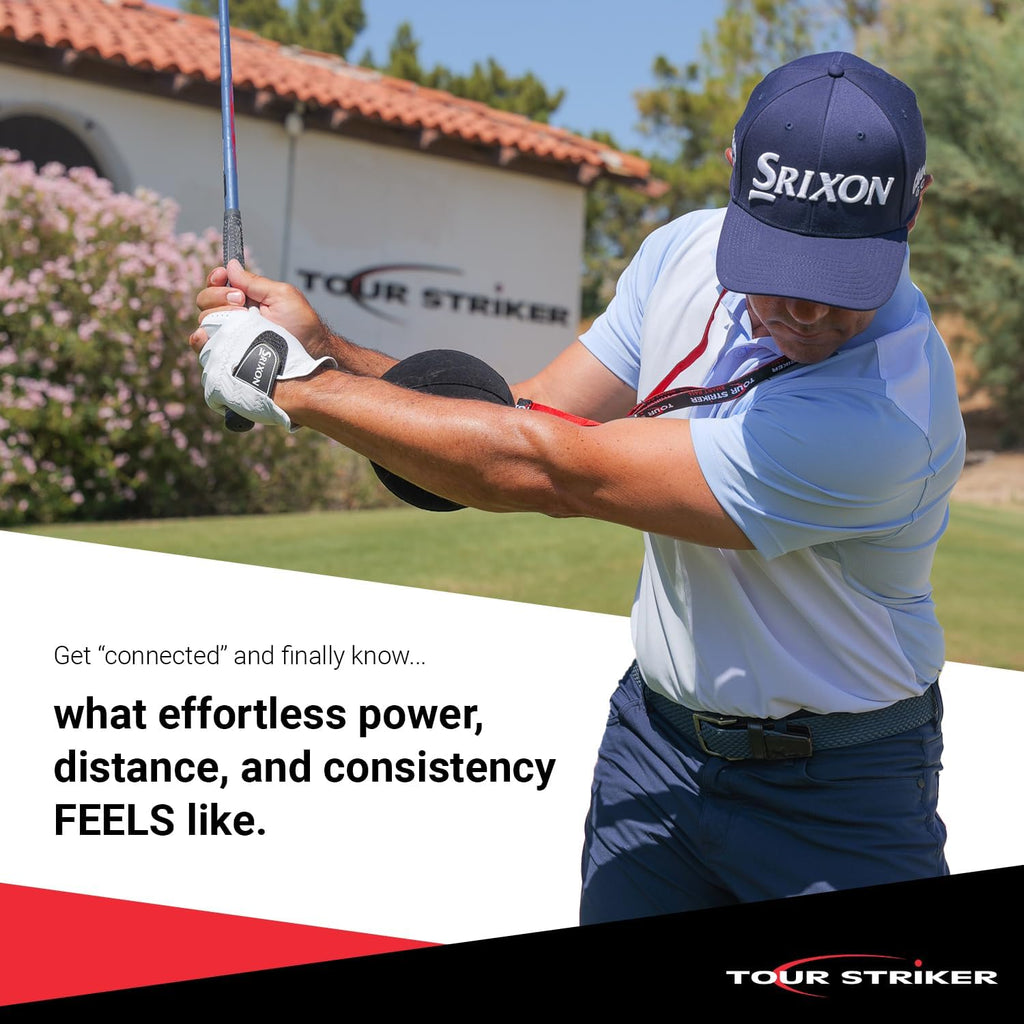 Tour Striker Smart Ball Golf Swing Training Aid | Patented swing trainer promotes proper arm connection, tempo, and
