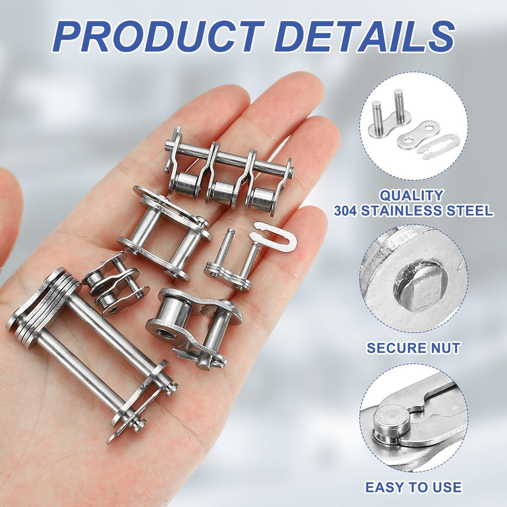 DTGN 5Pcs ANSI #40 Roller Chain Connect Link, 12.70mm Pitch