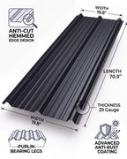 Ribbed Metal Roofing Panels, 195 Ft²