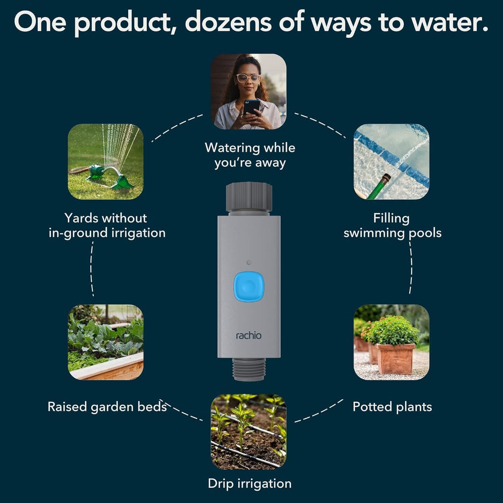 Smart Hose Timer (Valve Only) | Outdoor Watering | Easy Faucet Install, Automate Sprinkler Schedule Lawn, Garden