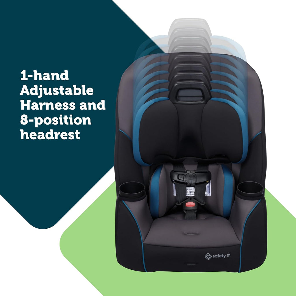 Crosstown All-in-One Convertible Car Seat, Rear Facing, Forward Facing Car Seat, Booster, Deep Sea