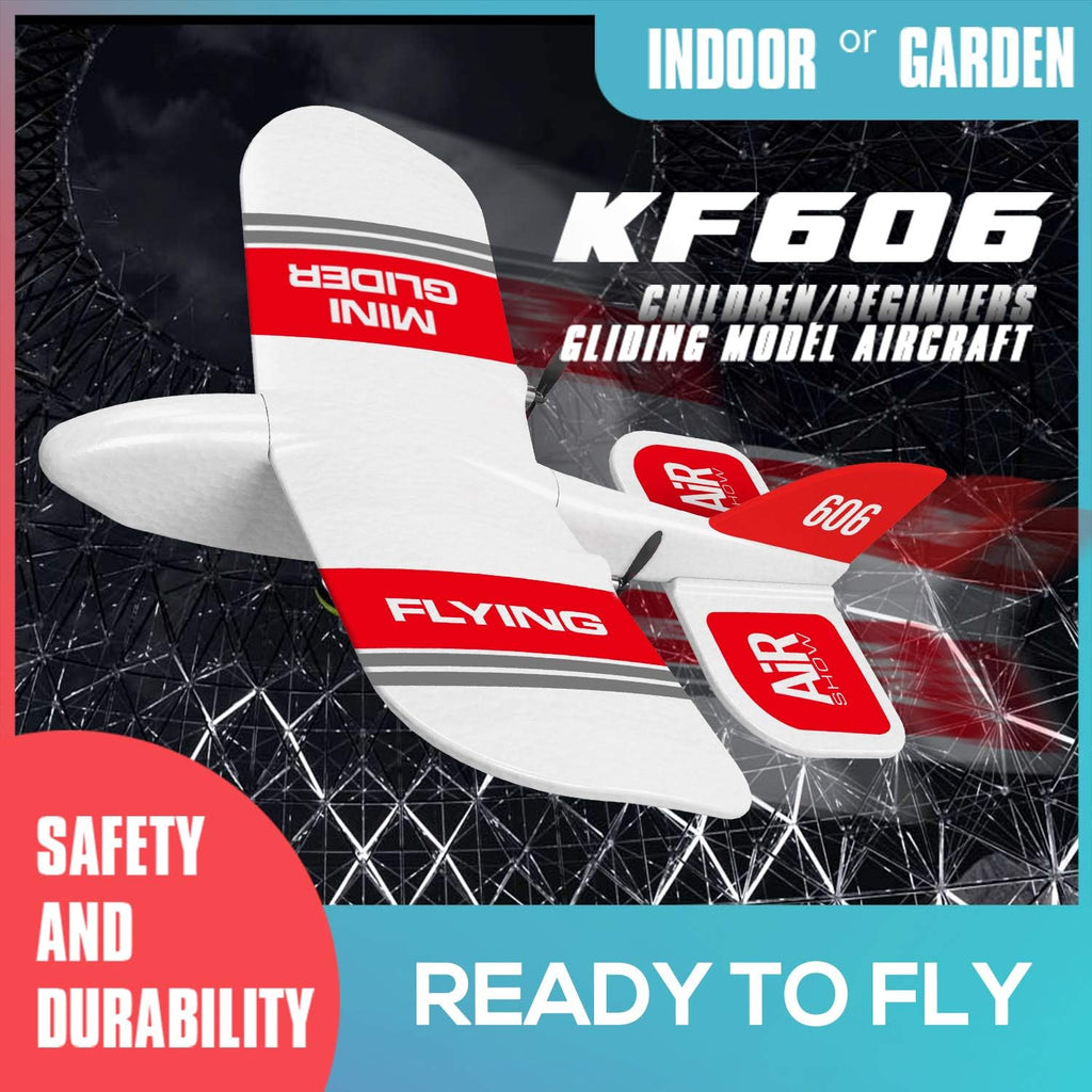 KF606 RC Plane, 2.4Ghz Remote Control Airplane, EPP Foam Fixed Wing Plane, RTF Ready to Fly Gliding Aircraft Model