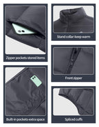 Men's Lightweight Down Vest Fill Power 700 Packable Puffer Vest Sleeveless Warm Puffy Outerwear