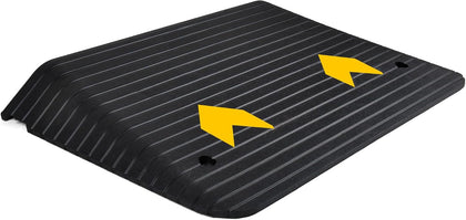 Rubber Threshold Ramp 4 Inch | Portable, Non-Slip Wheelchair Ramp | Sturdy Built for Indoor Outdoor Use | 3300 lb