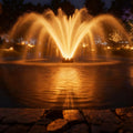 Pond Fountain Aerator with Lights, 1 HP with Dynamic RGB Lighting, Adjustable Modes, Digital Timer