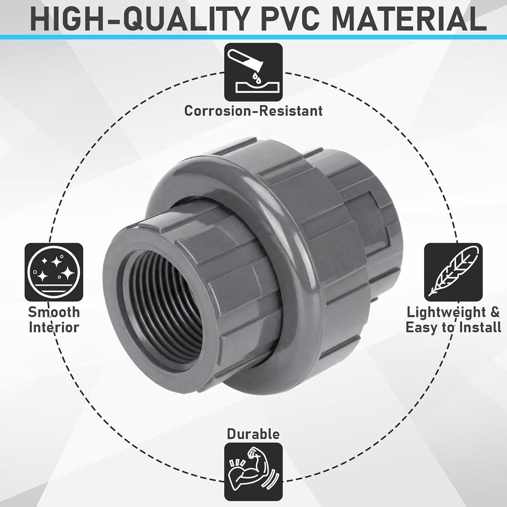 Pangda 2 Pack 1 Inch PVC Union Pipe Compatible with 898 Series