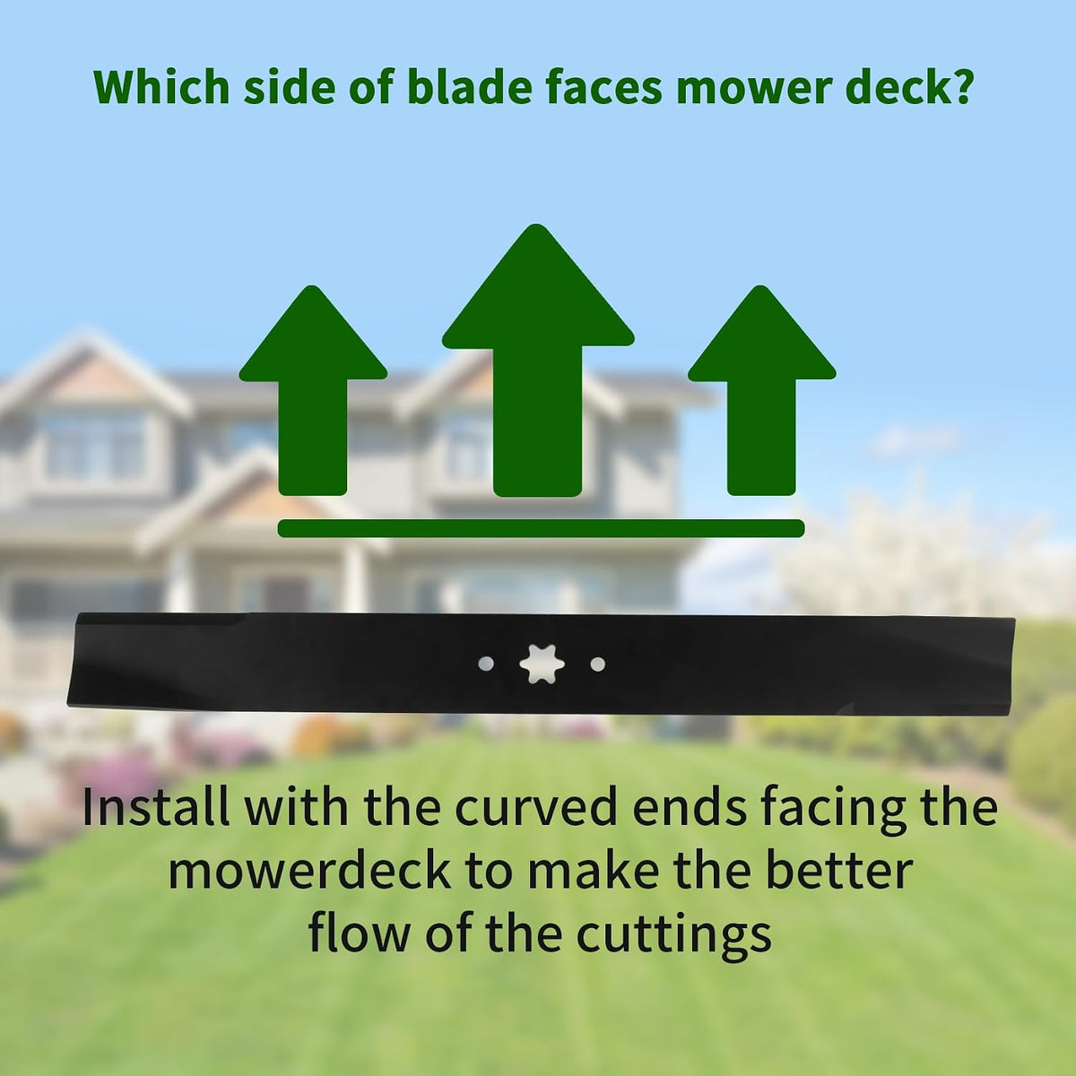 DOCAS 21 inch Mower Mulching Blades for 42" Cut, 742-04308, 2 Pack