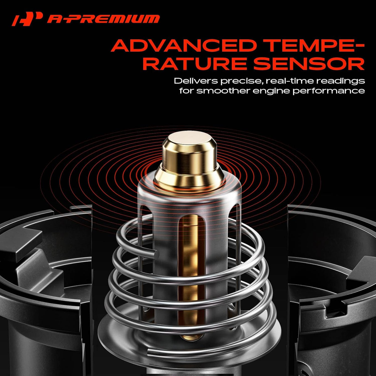 A-Premium Thermostat Housing Assembly W/Sensor & O-Ring & Thermostat