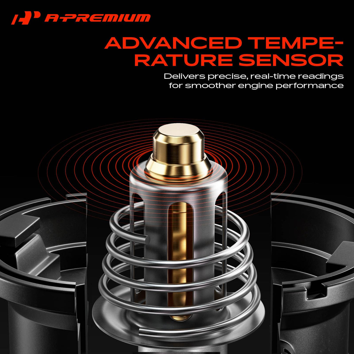 A-Premium Engine Coolant Thermostat Housing Assembly