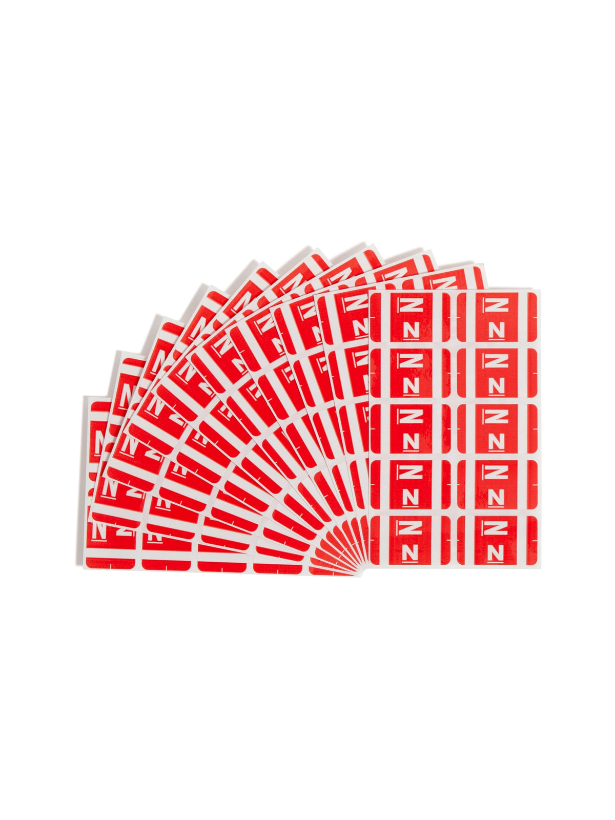 AlphaZ ACCS Color-Coded Alphabetic Label, N, Red, 100 Labels per Pack (67184)