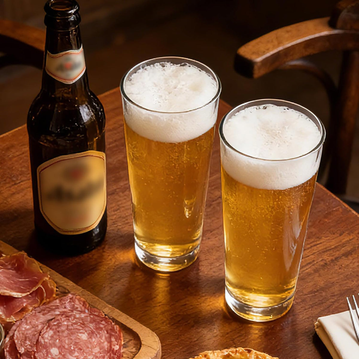 16 Oz Beer Pint Glasses Set of 4