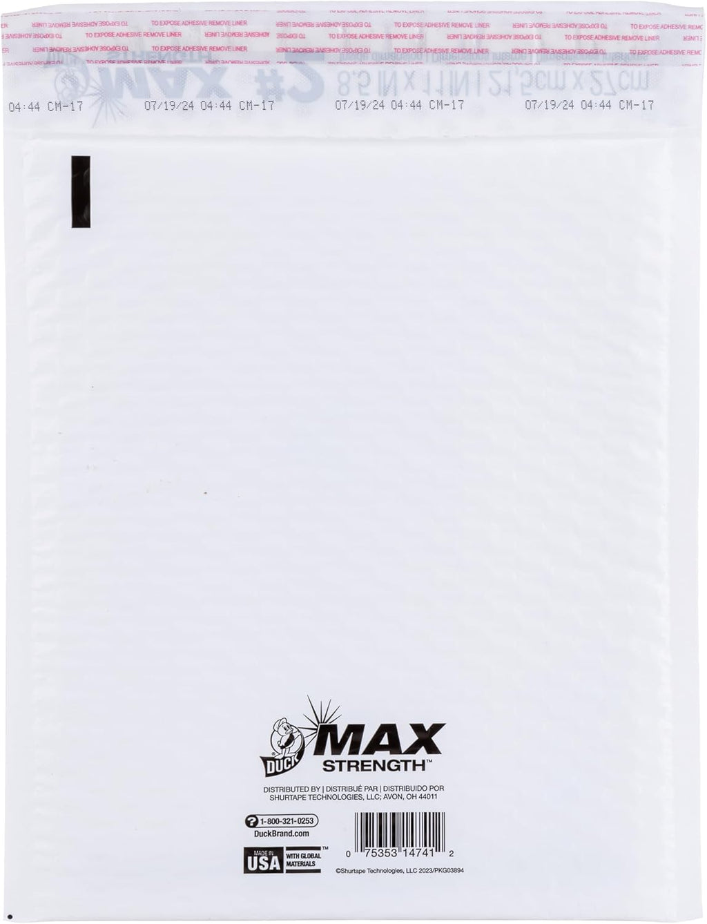Brand #2 Poly Bubble Mailers, White, 10.5 inch x 15 inch, 25 Pack