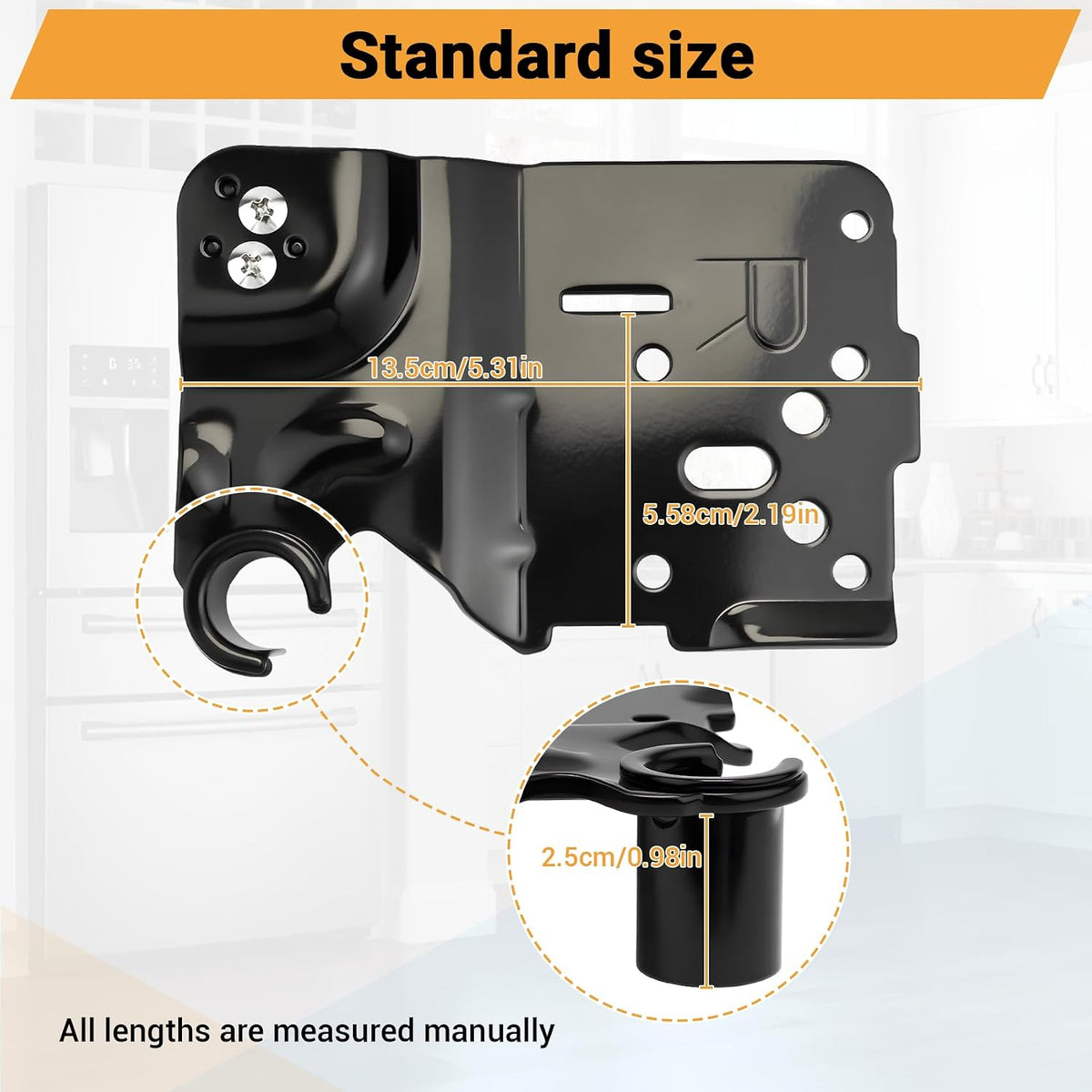 DA97-12574A Upper Right Hinge Assembly Compatible with Samsung Refrigerator