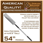 El Dorado Wrapper Stretch Wrap Dispensers (54" Handle)