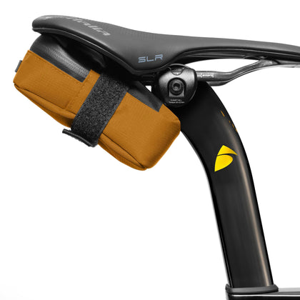 Signature Bike Saddle Bag – California Gold | 0.5L Bike Seat Bag (3" x 5.25" x 2") | Water-Resistant Ripstop